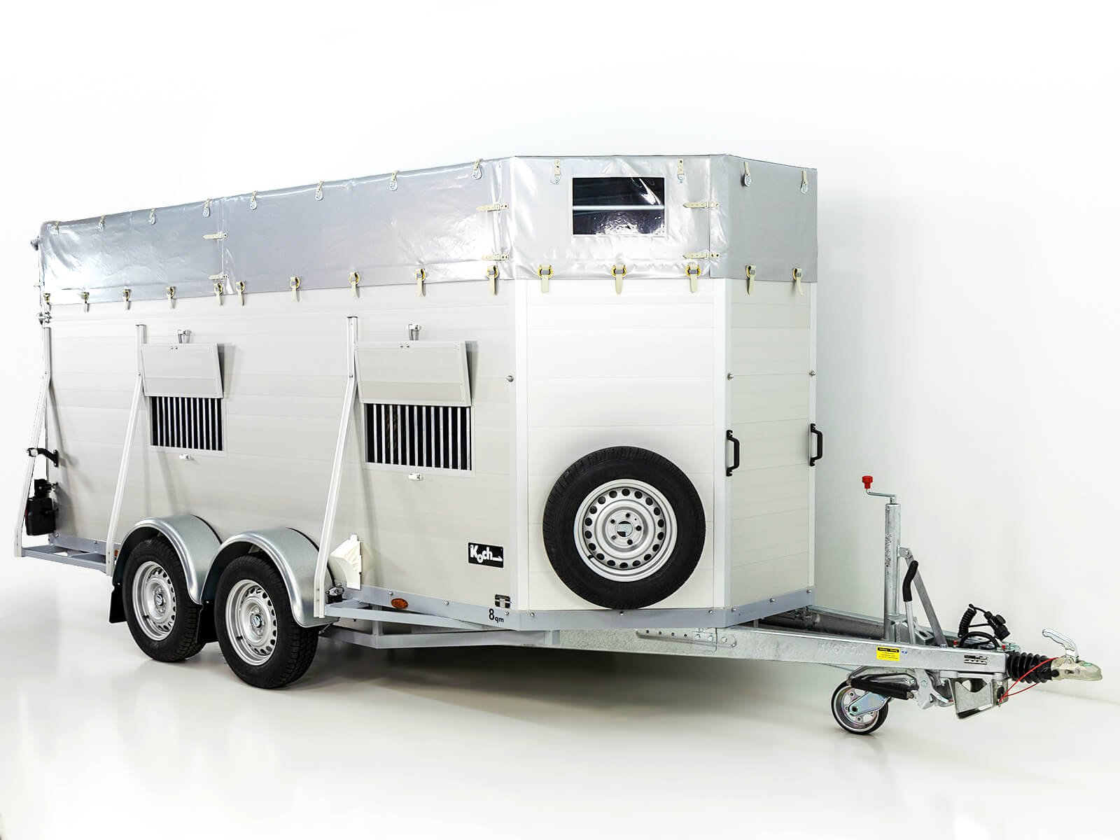 Reboque de gado profissional Koch Alf 185x450 cm altura: 185 cm 3,5t